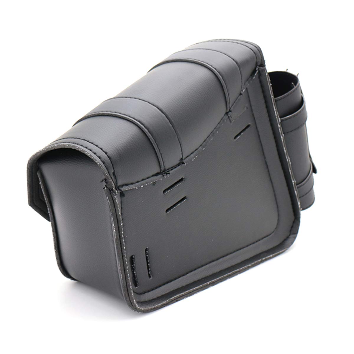 Sacoche de selle universelle en cuir synthétique pour moto (droite