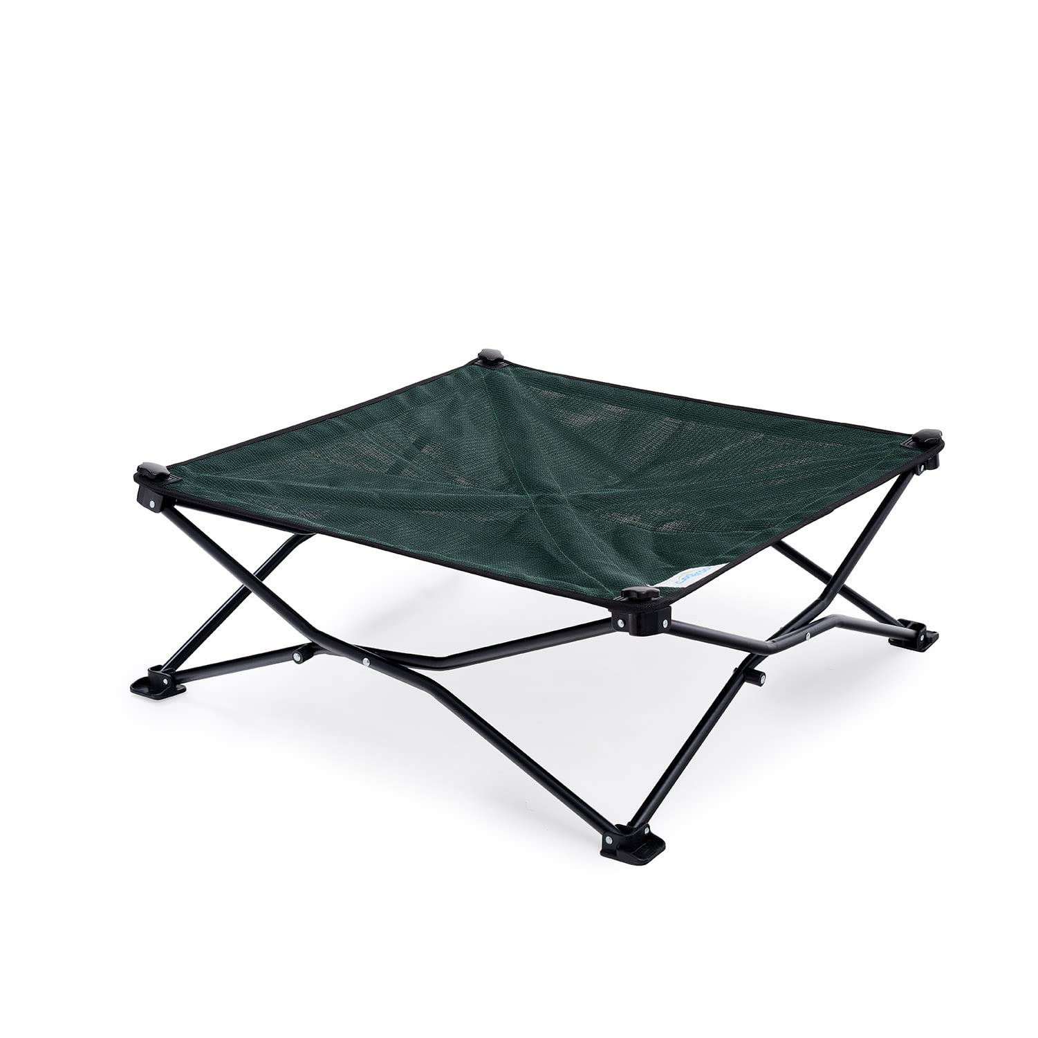 Photo 1 of Coolaroo On-The-Go Elevated Dog Bed - Foldable Pop-Up Travel Dog Bed with Breathable, Moisture-Resistant Fabric, Carry Bag Included, Lightweight & Portable, Brunswick Green, Medium