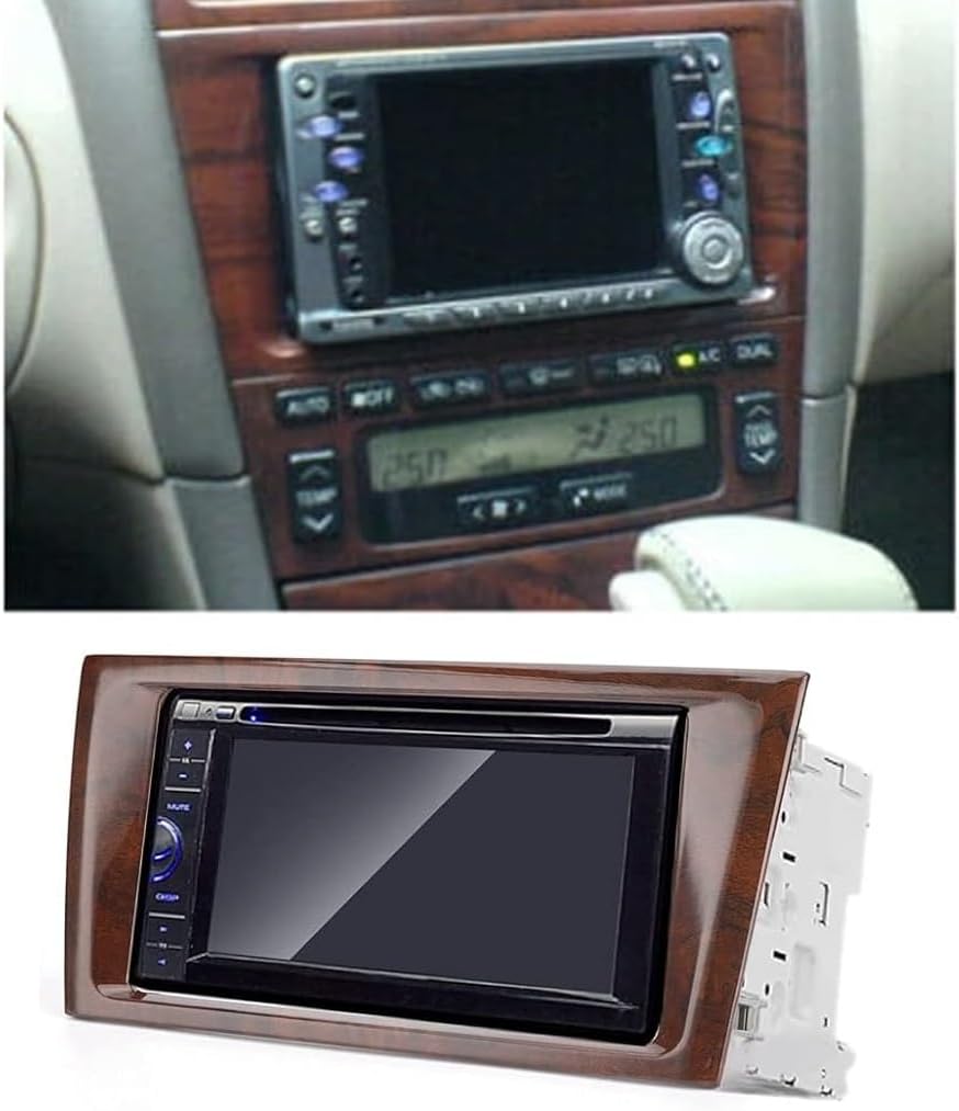 YuYue Electronic 2 Din Car Radio Stereo Fascia Frame Panel, Double DIN Navigation Refitted Dash Panel Frame for Avalon 2000‑2004,2005-2010
