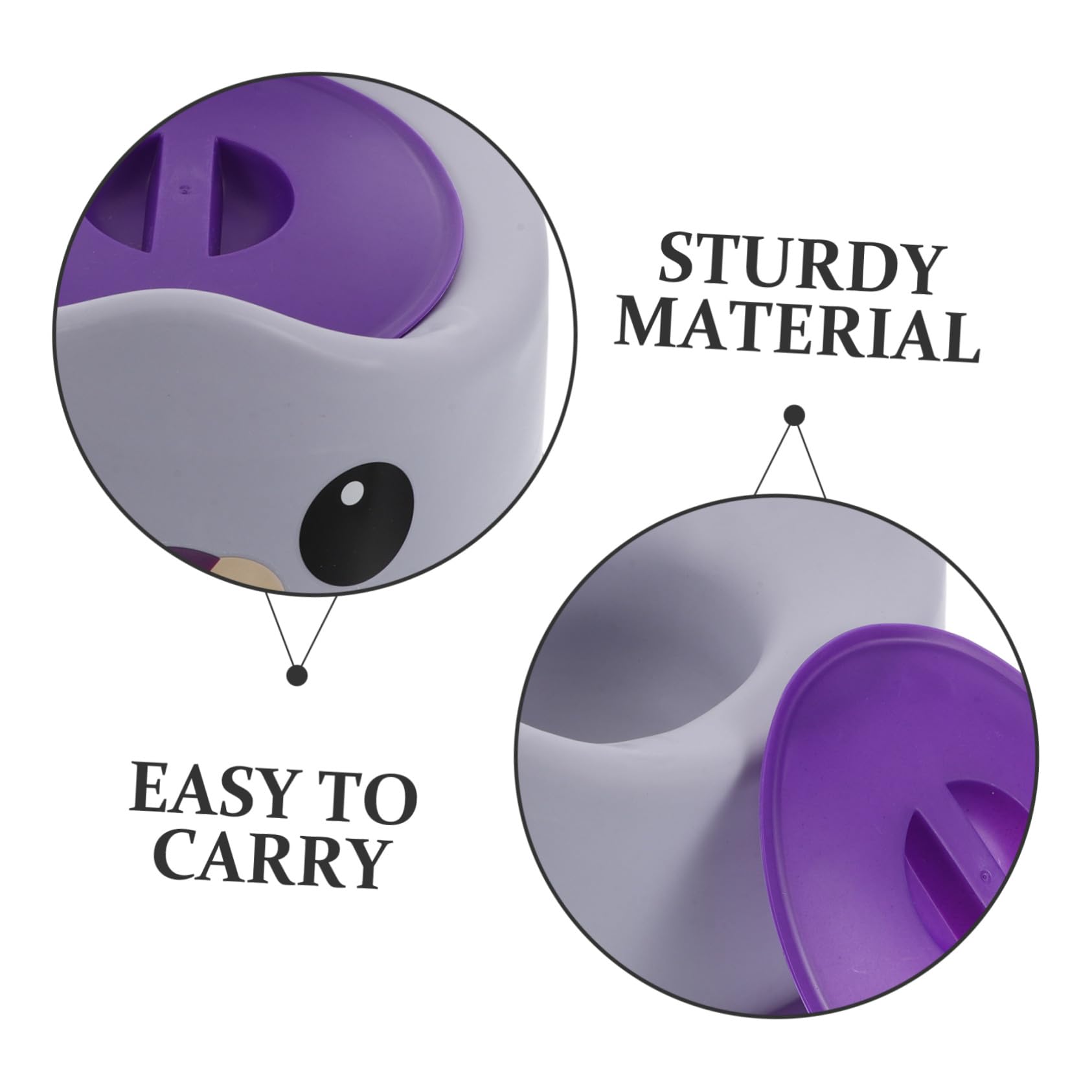 BESTonZON Asiento de Entrenamiento para Ir al Baño para Niños Pequeños con Respaldo y Patas Ajustables Antideslizantes en Material Pp Diseño Adorable para Ñiño