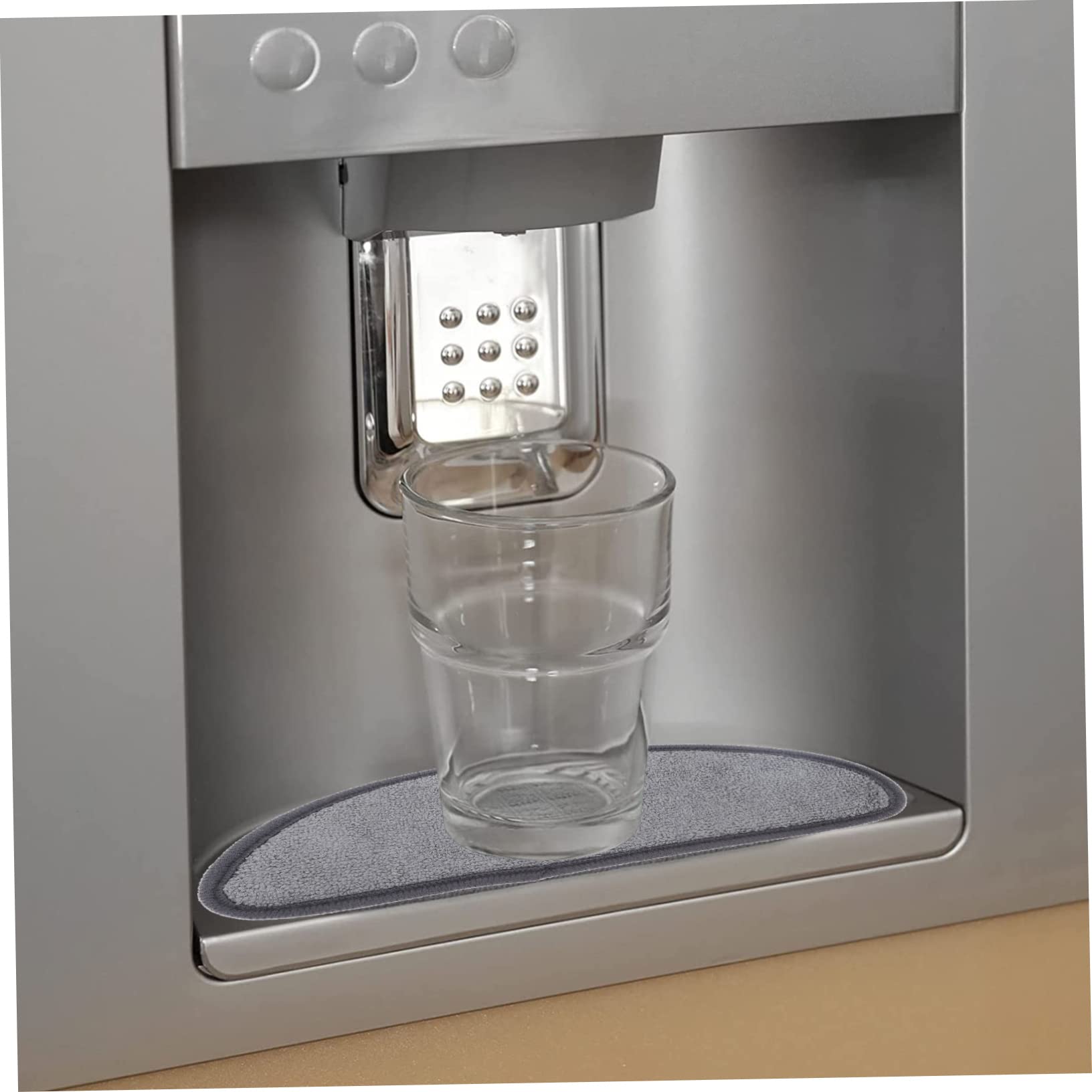 COLLBATH Wasserabsorbierende Mikrofasermatten 4 Stück Kühlschrank Tropfschale Wasserspender Matte Schnelltrocknend Passend für Abtropfschalen