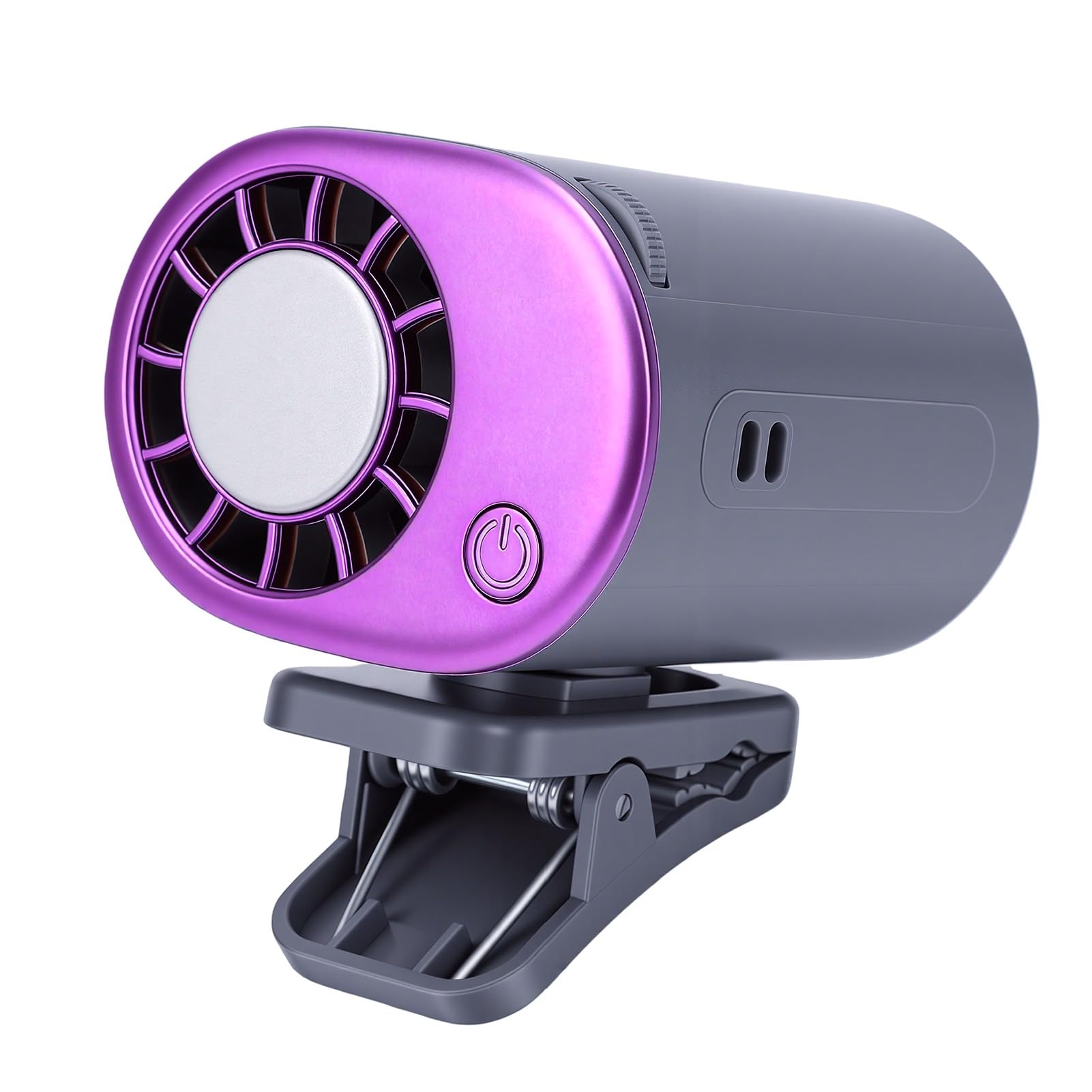 Ventilador de aire acondicionado portátil con clip para eliminar el calor en tus viajes