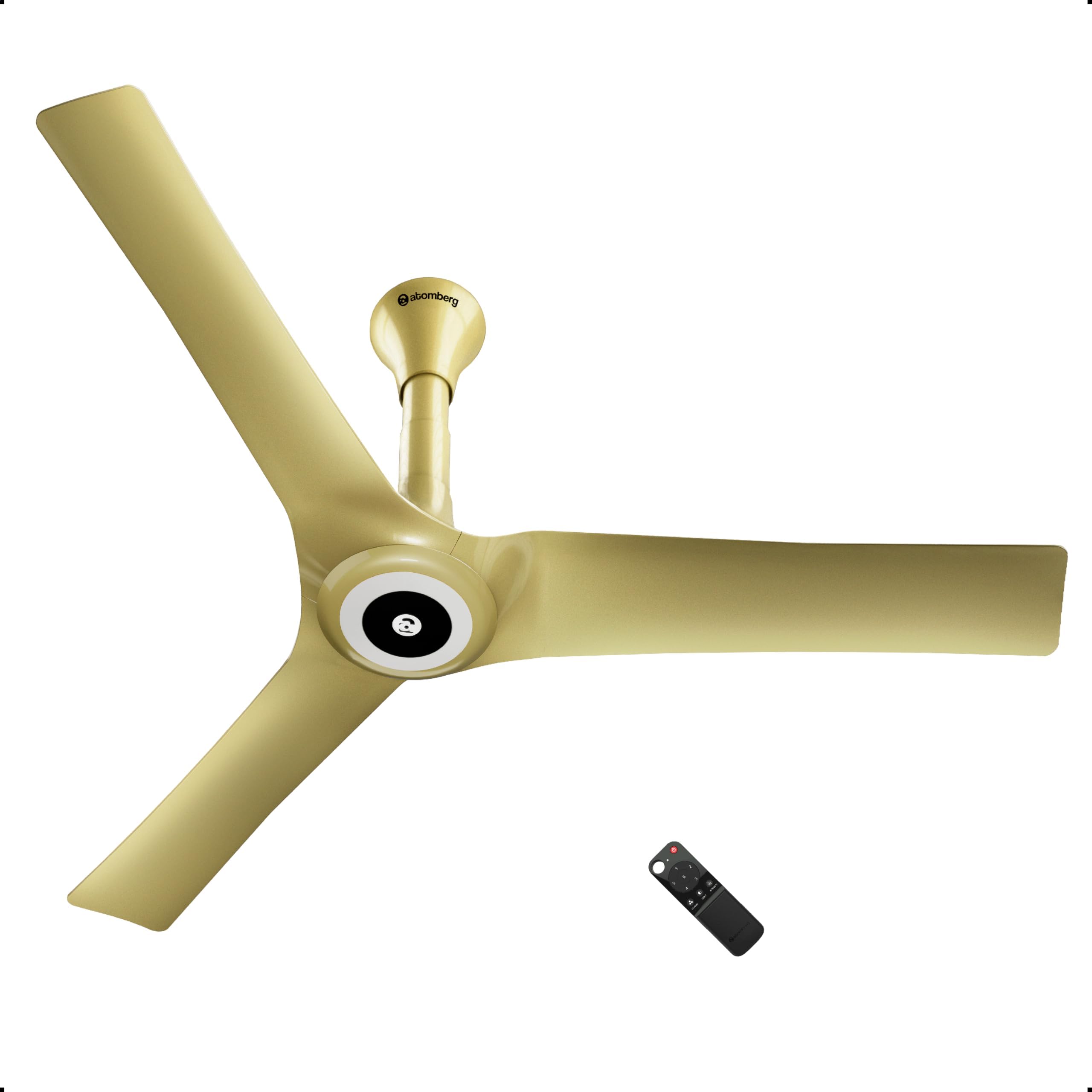 atomberg Aris Starlight Smart 1200mm BLDC Ceiling Fan |BEE 5 Star|Advance Air+ Technology | Silent Operation | Award Winning Design | LED Underlight | Free Installation | 5 Year Warranty (Tuscan Gold)