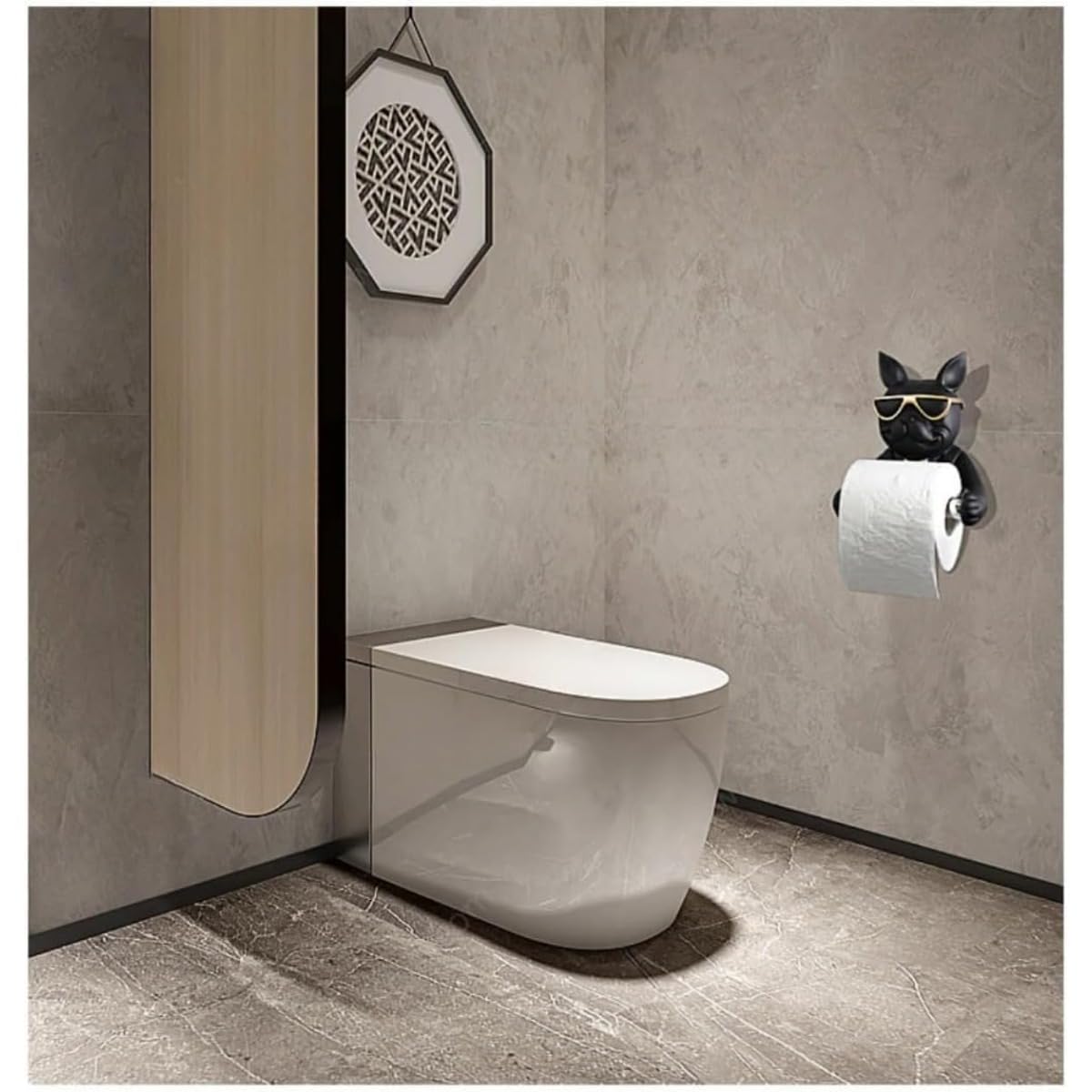 Amazon.co.jp: REENEW ブルドッグ トイレットペーパーホルダー タオル