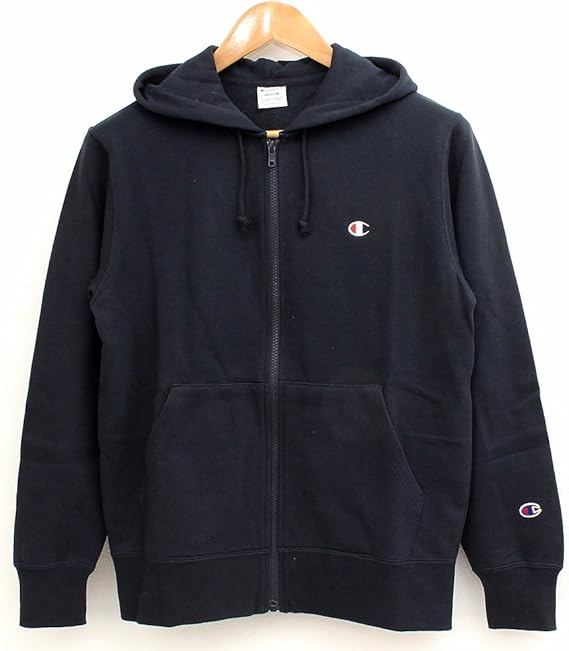 Amazon Lサイズ チャンピオン Champion パーカー ジップアップ スウェット ロゴ 刺繍 ベーシック 66 C3c119 370 ネイビー トレーナー パーカー 通販