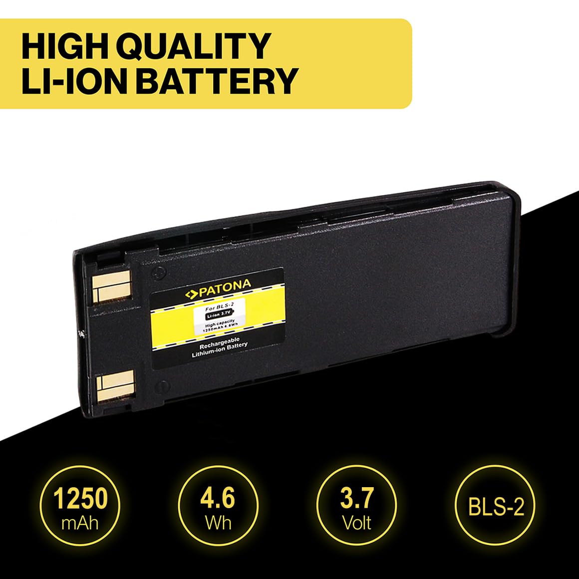 Batteria PolarCell Per Nokia 5110 5130 6110 6150 6210 6310 7110 | 1800 MAh Li-Polymer | Sostituta BPS-2, BLS-2 | Prodotta In Germania - 4