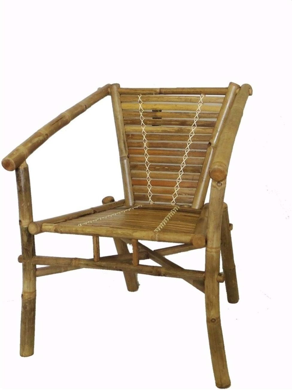 Amazon Com Mgp Stack Able Bamboo Lounge Chair Outdoor Decorative Fences Patio Lawn Garden
