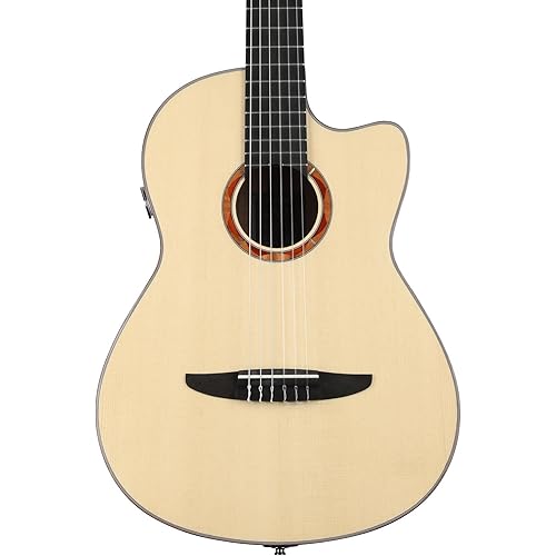 Yamaha NCX5 NT Cutaway Acoustic-Electric Nylon-String Classical Guitar With Reinforced Carrying Bag , Natural