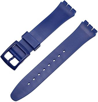 Bracelet de Rechange en Silicone coloré pour Montre Swatch Arc-en-Ciel  Homme Femme 16 mm 17 mm 19 mm 17mm Bleu : Amazon.fr: High-Tech