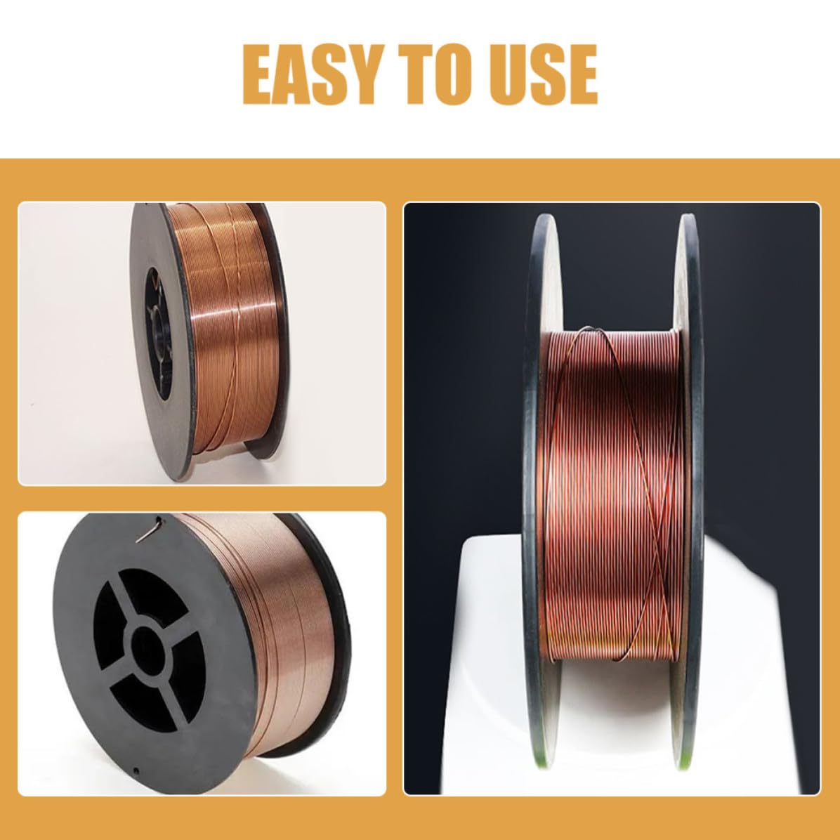 jojofuny Alambre de Soldadura sin Gas de Acero al Carbono de 0.8mm Núcleo Fundente para Tanques y Fabricación Alto Rendimiento y Penetración Estable