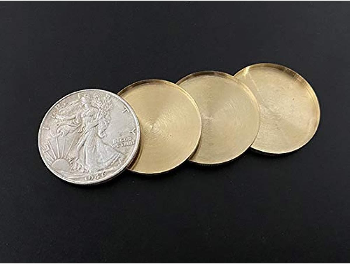blue-ther Exploded Walking Liberty Half Dollar Magic Tricks 4 Coins to 16 Magician Close up Illusions Gimmick Props Coin Appearing Magic