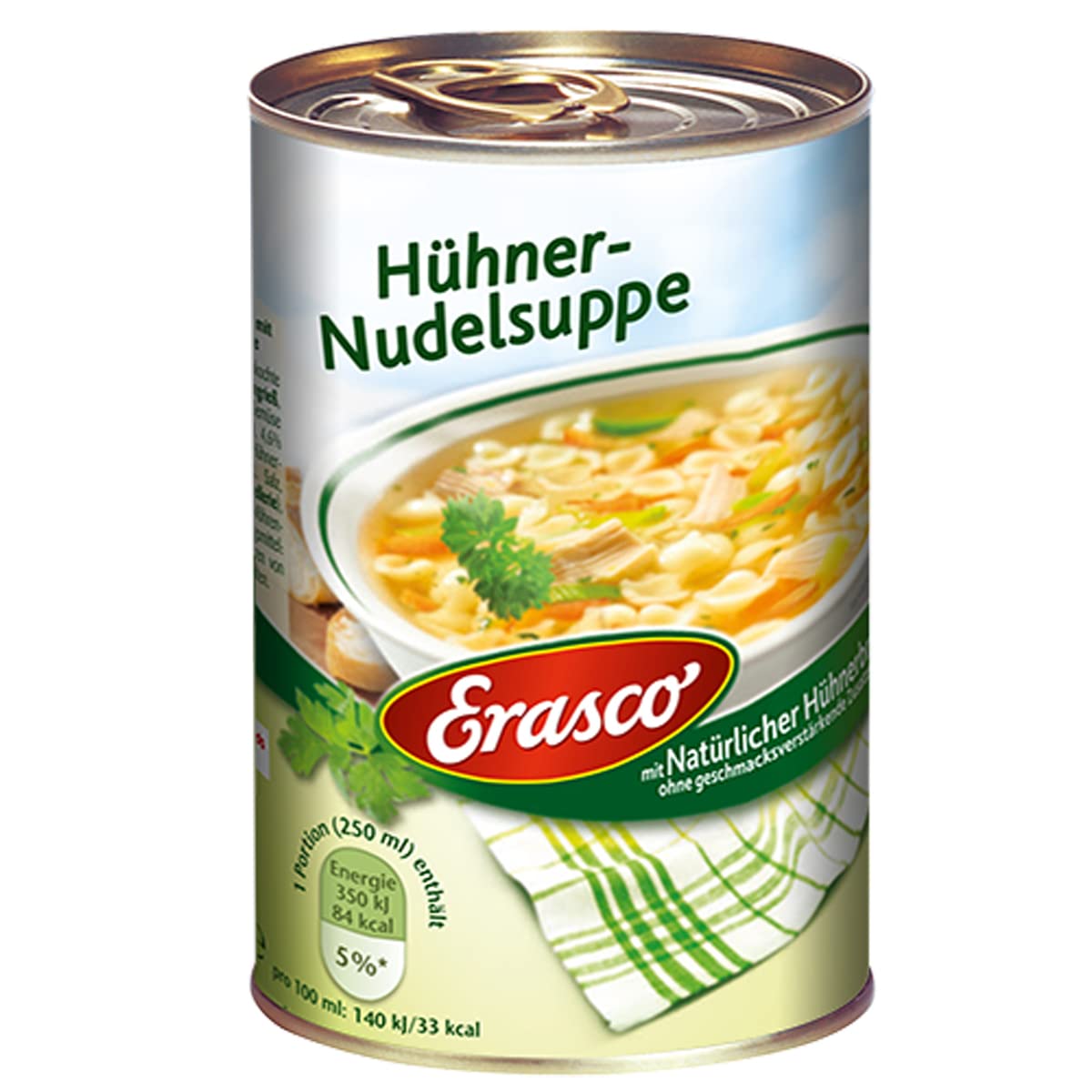 Erasco Sopa Gallinas Verduras Carne Pollo 390 ml 3 Unidades
