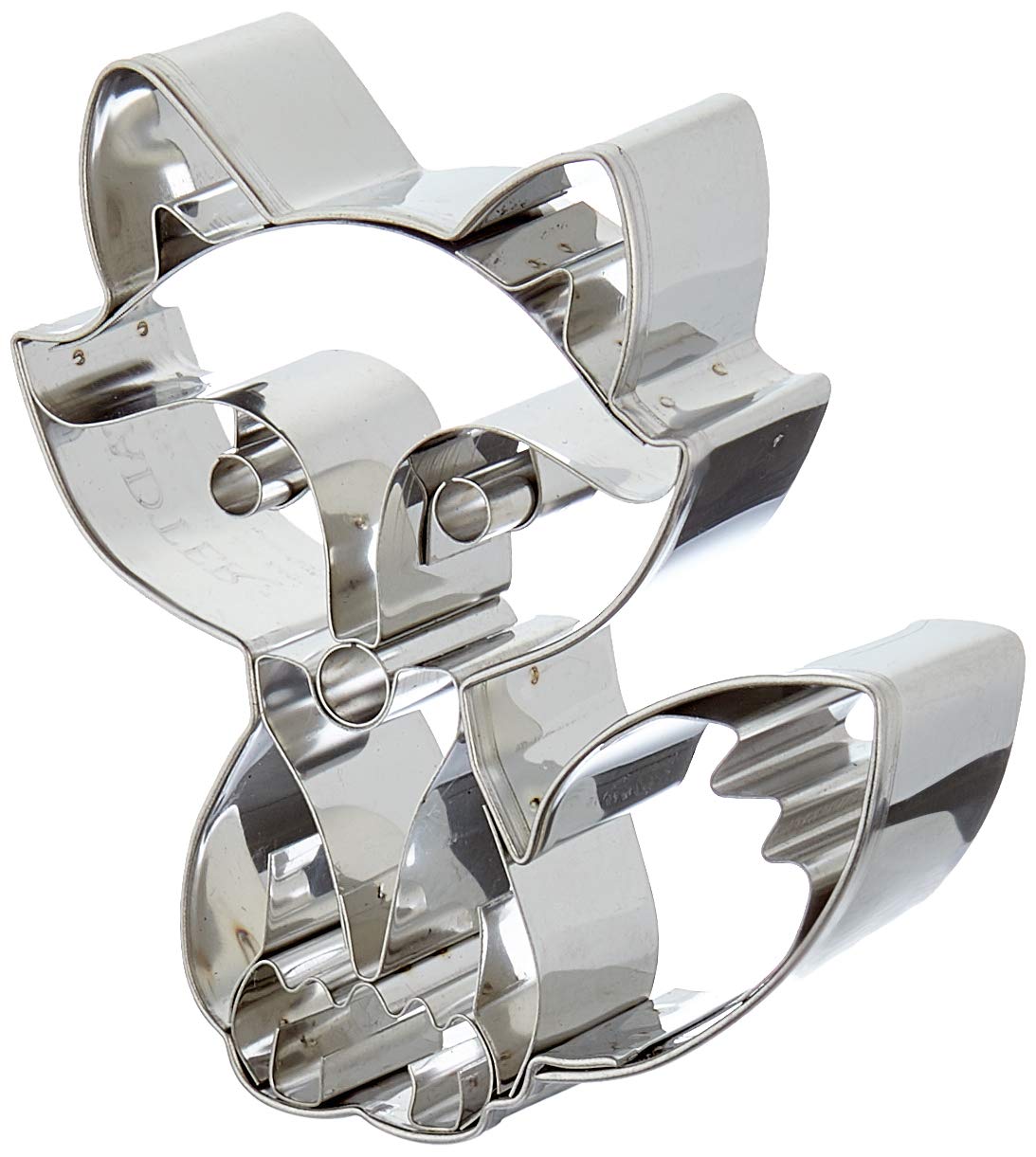 Staedter Embossing Fox Cookie Cutter, Silver, 8 cm