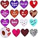 1000 pegatinas de corazón, pegatinas de corazón de San Valentín, patrones brillantes, pegatinas de amor, que se utilizan para la decoración del Día de San Valentín, bodas, actividades de fiesta, decor