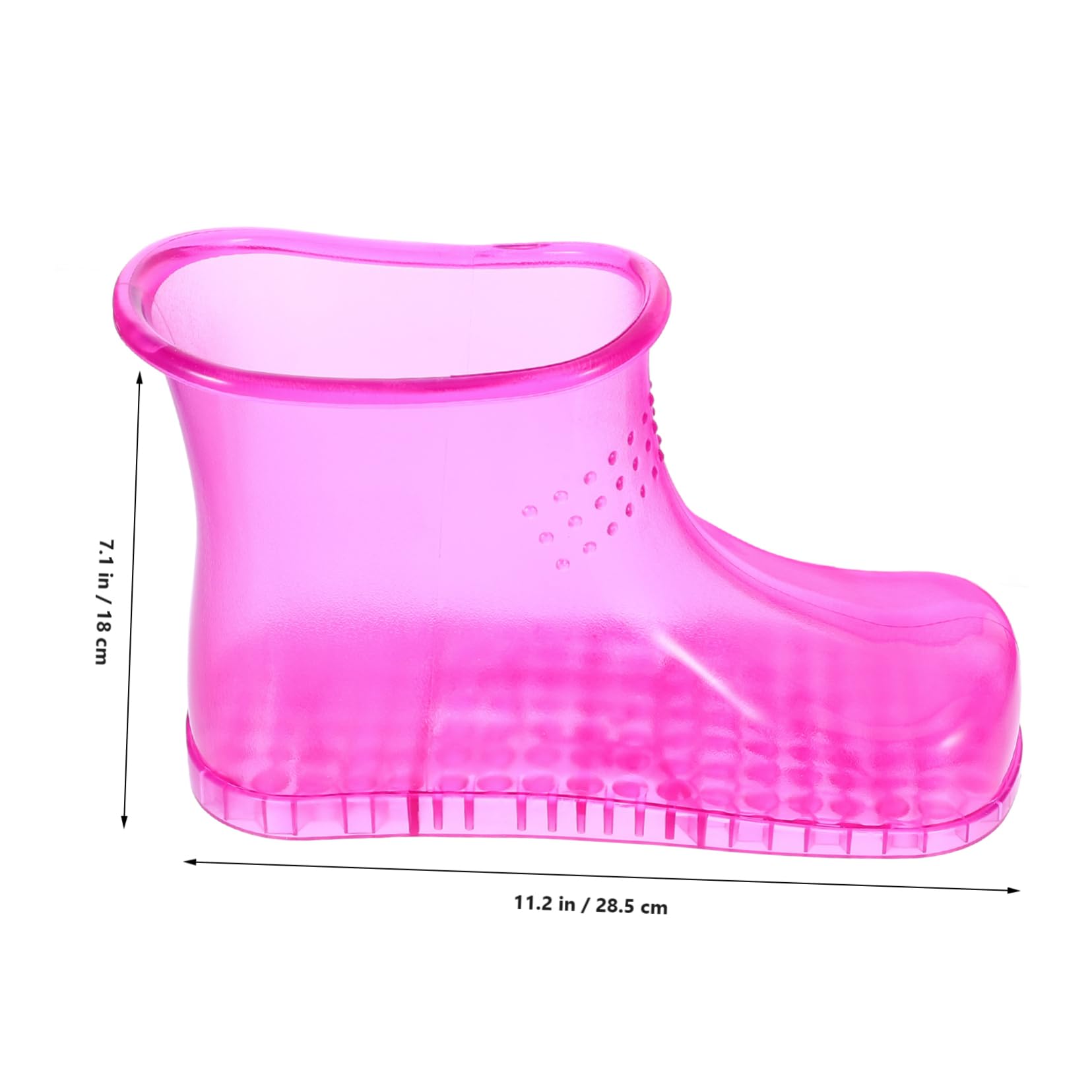 TOPBATHY Fußbadschuhe Zufälliger Stil Pvc Material für Große Füße bis Größe 45 mit Massage Sohlen Design Leichter Reinigung für Sauna und Fußpflege zu Hause