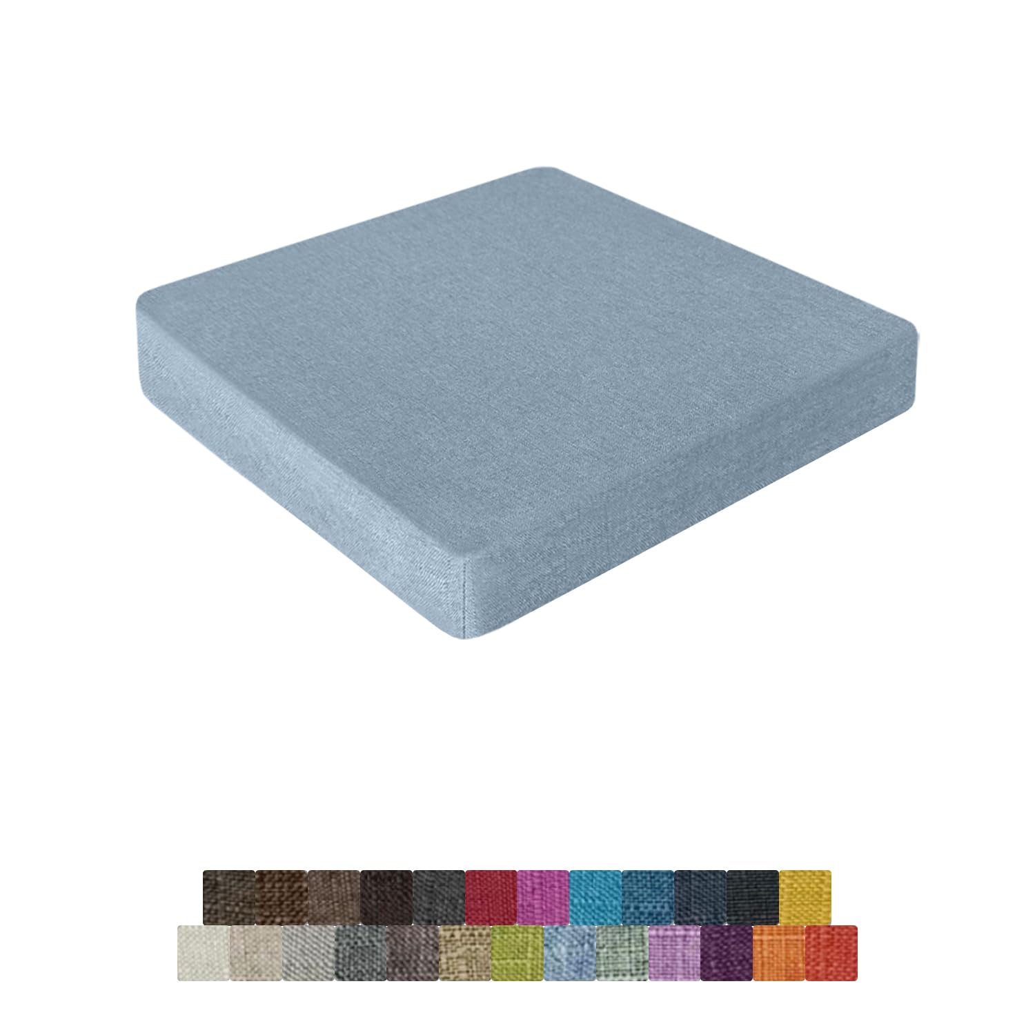 Coussin de chaise carré antidérapant et amovible pour un confort de bureau durable