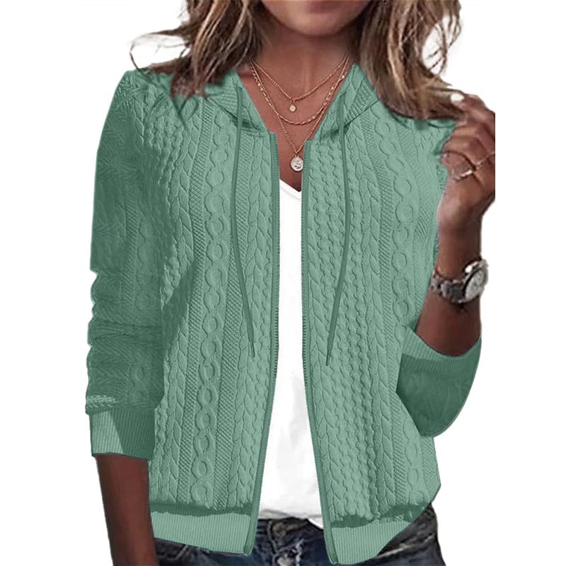 Women's Oversized Zip Up Hoodies Sweatshirts Sweater Fall Outfits Casual Drawstring Jackets