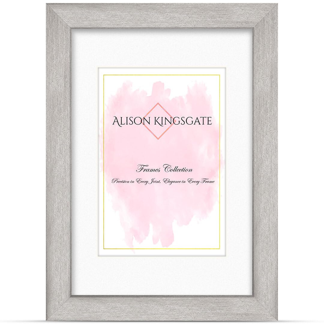 Alison Kingsgate A3 ALUMINIUM Picture Frame with Mount for A4 Photos