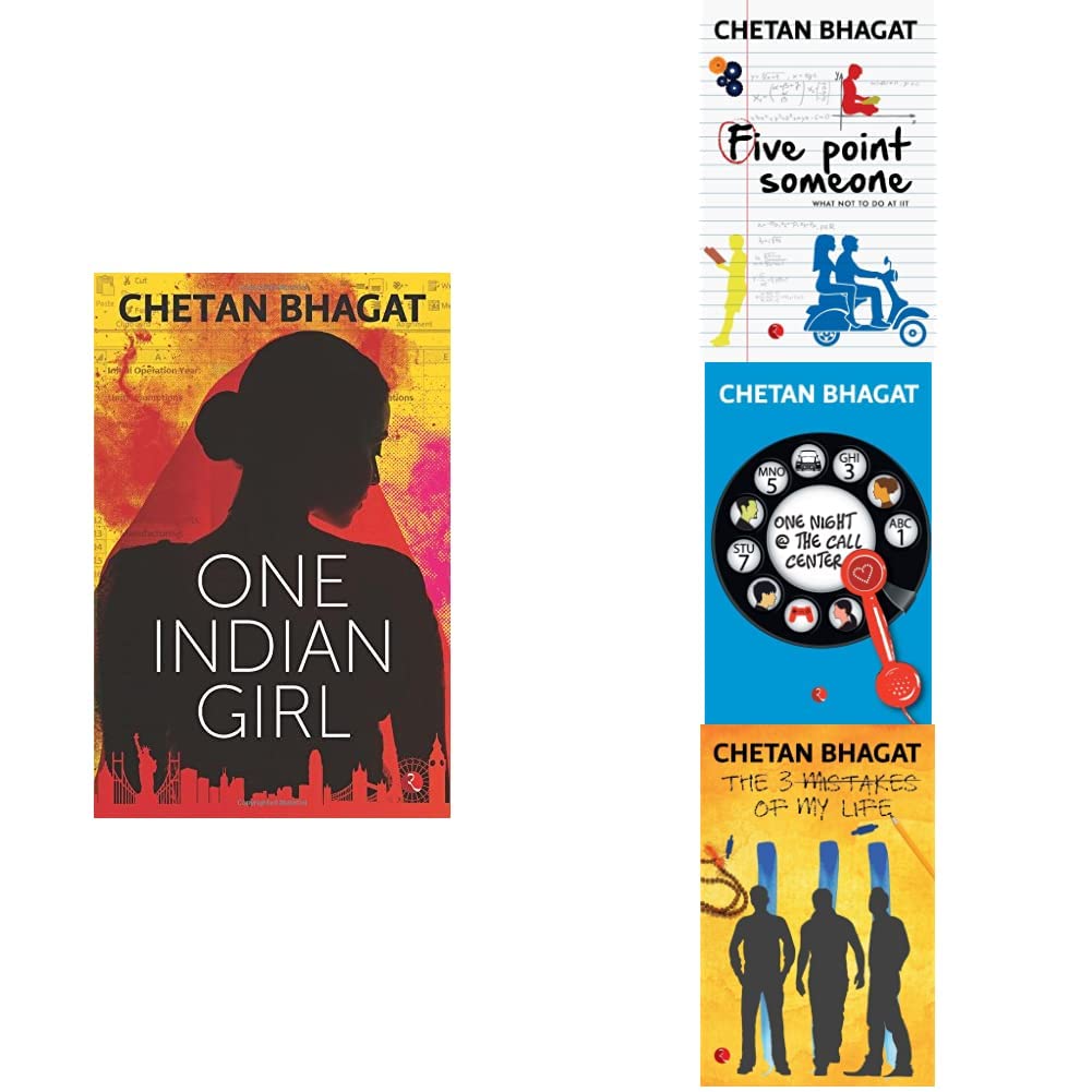 One Indian Girl + The 3 Mistakes of My Life + One Night The Call Centre + Five Point Someone