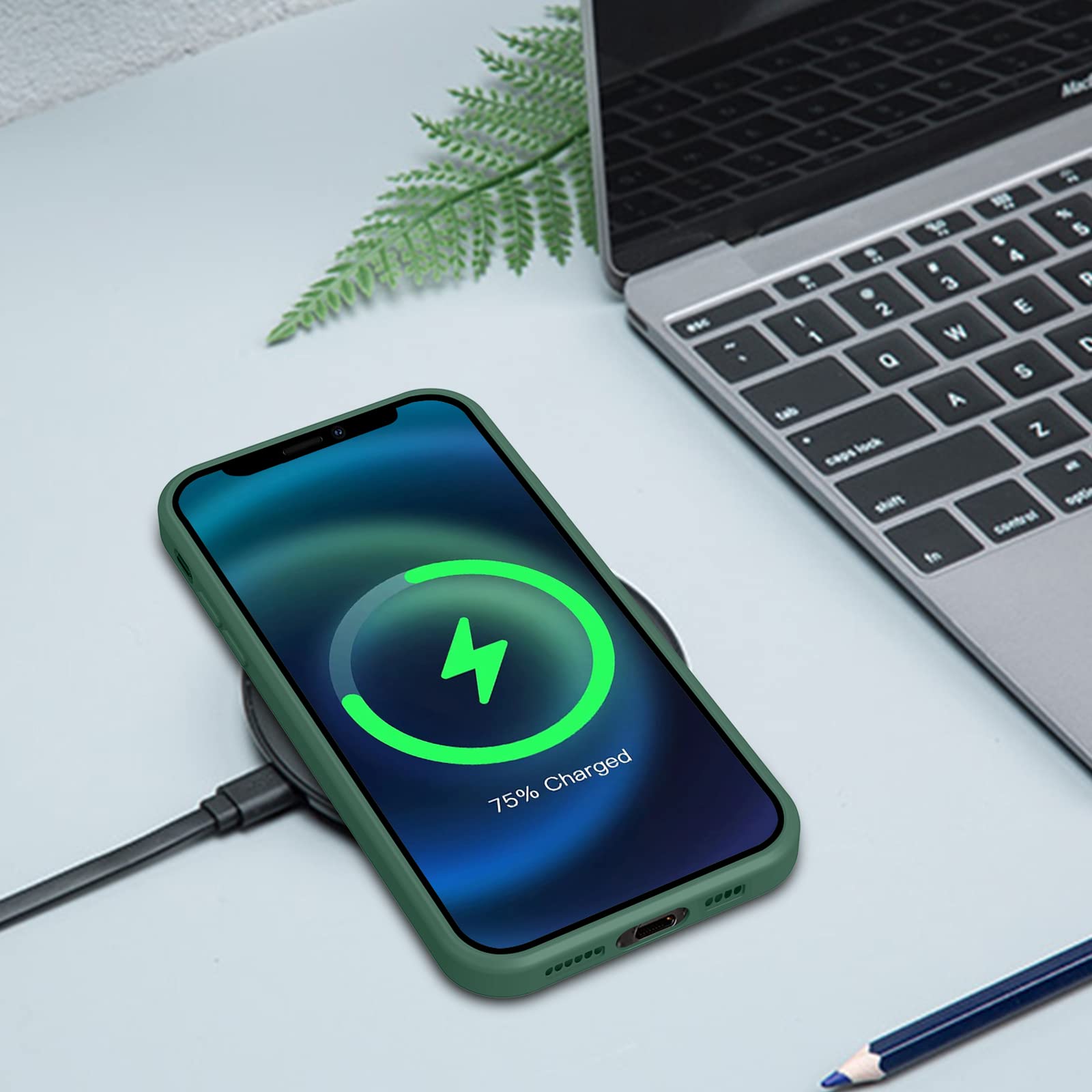 XWCG Completa per Cover iPhone 12 12 PRO 12 PRO Max Custodia Protettiva Ultrasottile in TPU Silicone Morbide Silicone con Disegni Amore Cuore Custodia Antiurti Anti Impronta Digitale,Blu,11