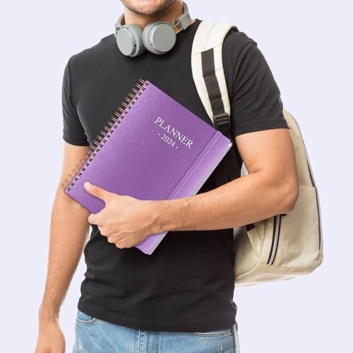 Miniatura 7 de Agenda semanal y mensual 2024 + diario para realizar seguimiento de objetivos, de enero de 2024 a diciembre de 2024, perfecta para organizar tu vida