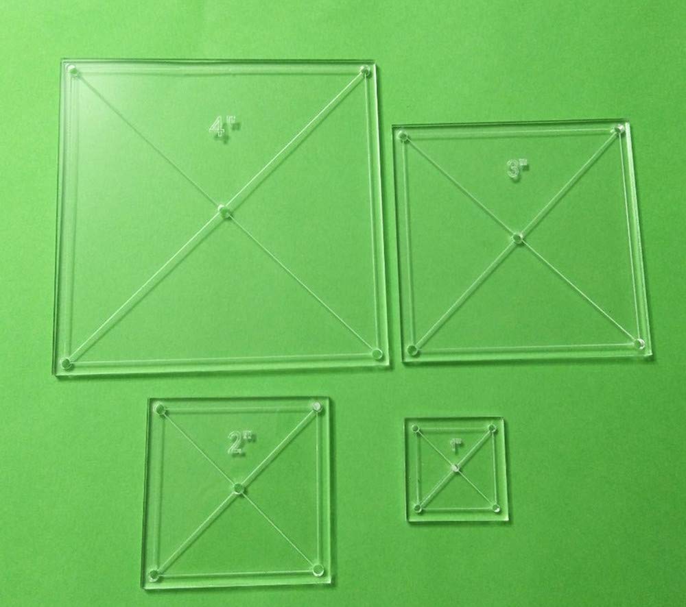 Square Quilting Template Set, 4