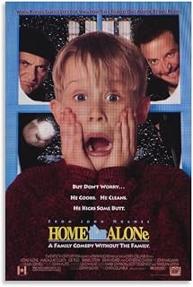 Paintings for Wall Decorations Home Alone Movie Posters Canvas Art Poster And Wall Art Picture Print Modern Family Bedroom Decor Posters 08x12inch(20x30cm)