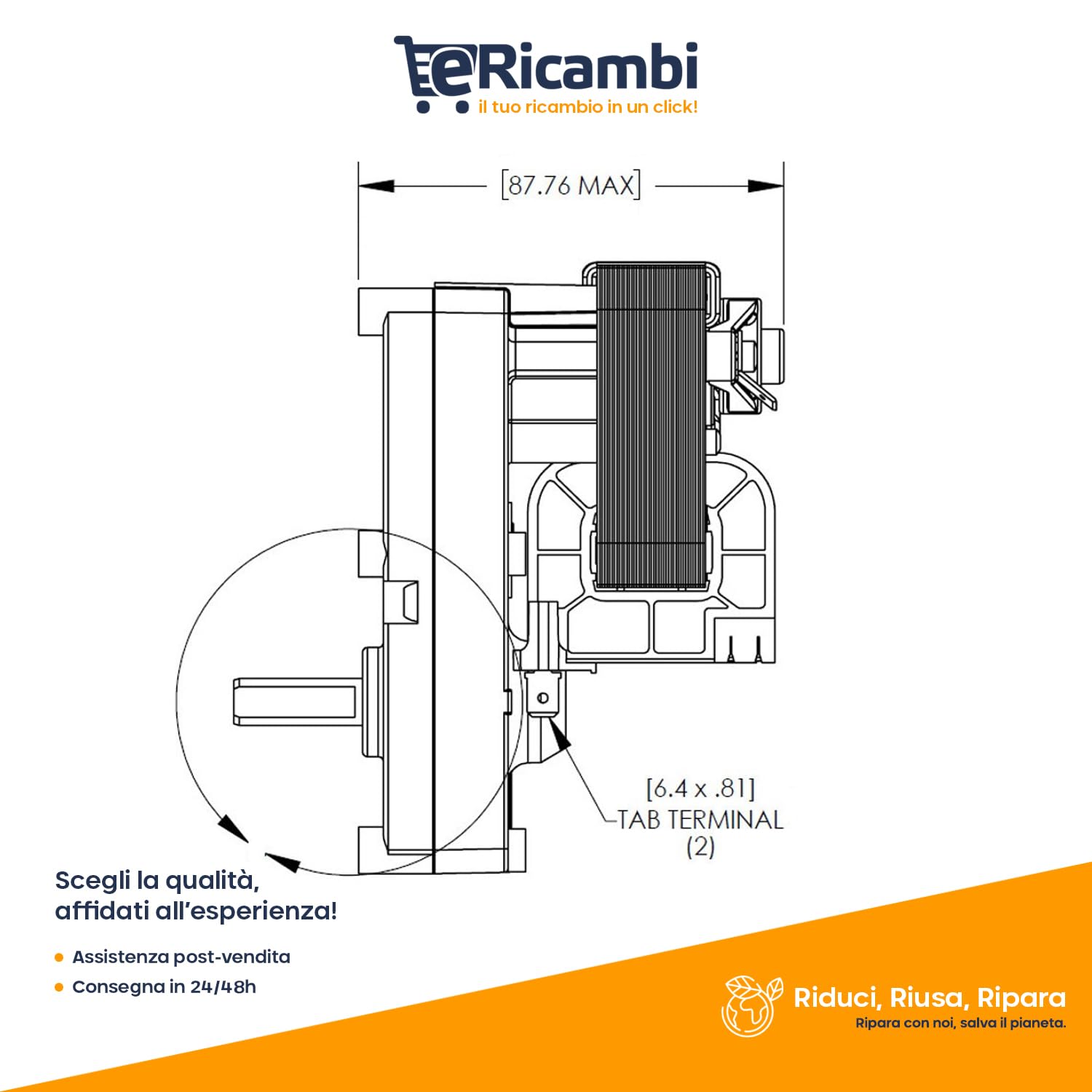 ERICAMBI®, Motoriduttore per Stufe a Pellet Merkle Korff S10999 - velocità 1,3 RPM - Coppia 135 in/LBS - Diametro Albero 9,52 mm - Rotazione Oraria - Alta qualità e Prestazioni