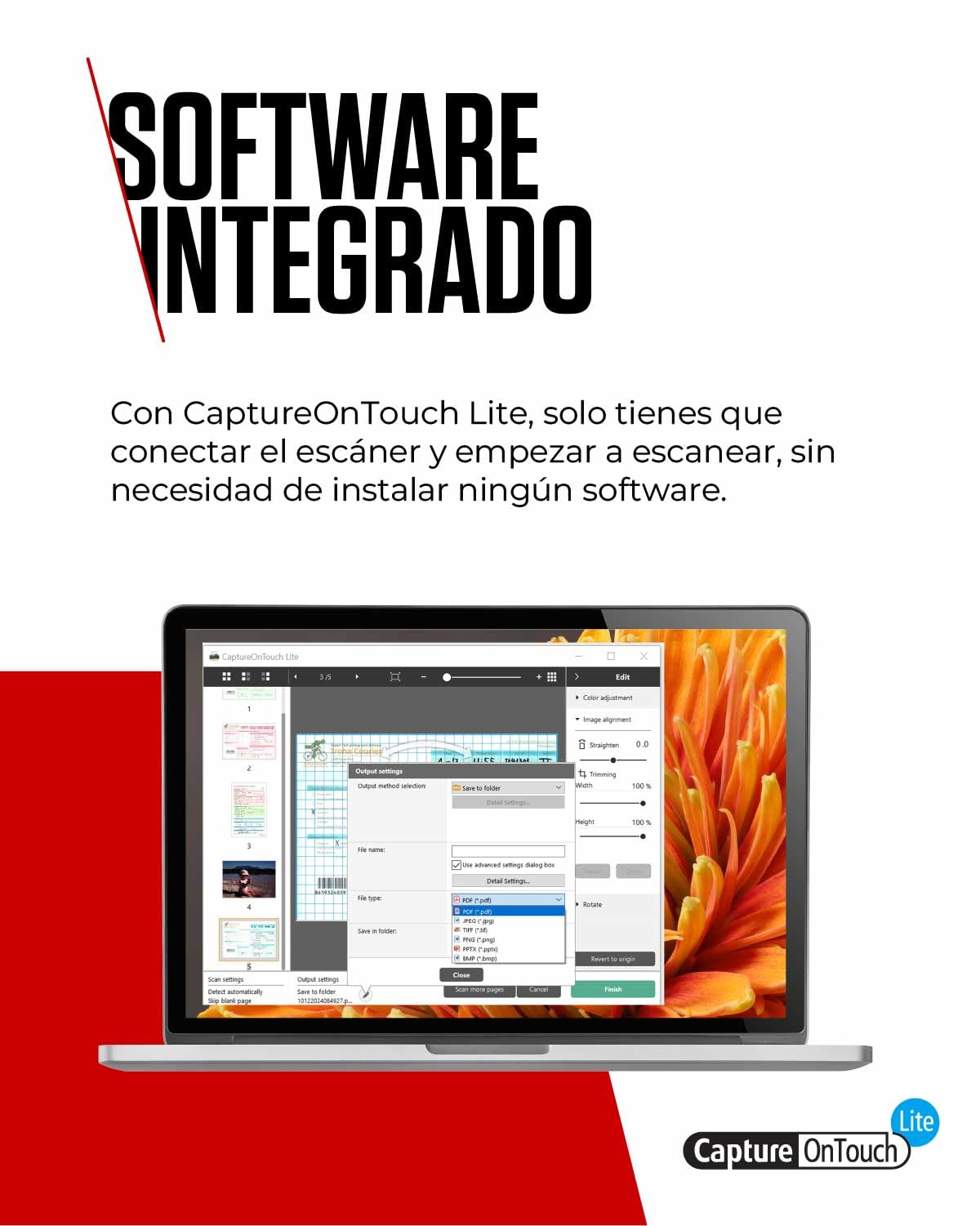 Canon imageFORMULA P-208II Escáner Portátil Doble Cara USB Alimentador 10 Hojas