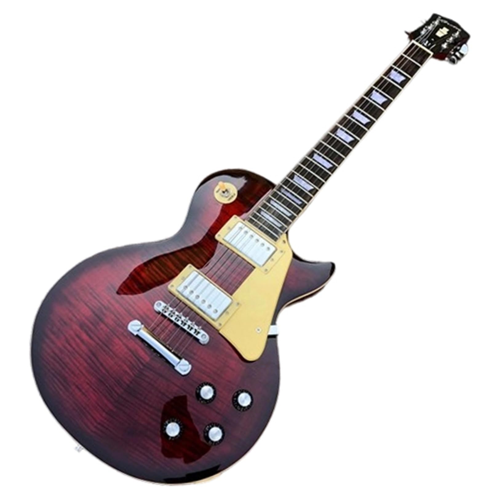 Typ Wydajności Gitara Elektryczna Początkujący Profesjonalna Gitara Elektryczna Z Klonu Płomienistego Litego Mahoniowego Korpusu I 6 Strunami