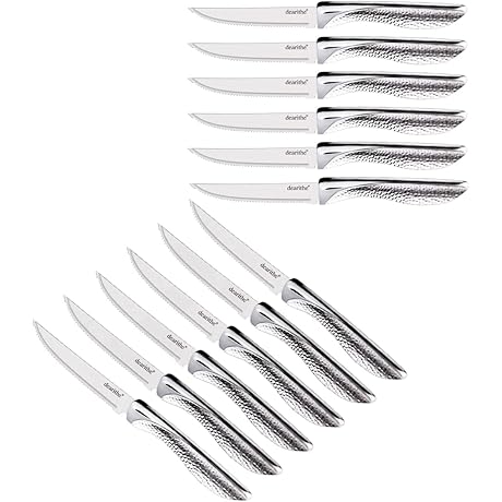 Exceptional 12-Piece Serrated Steak Knife Set: Elevate Your Dining Experience