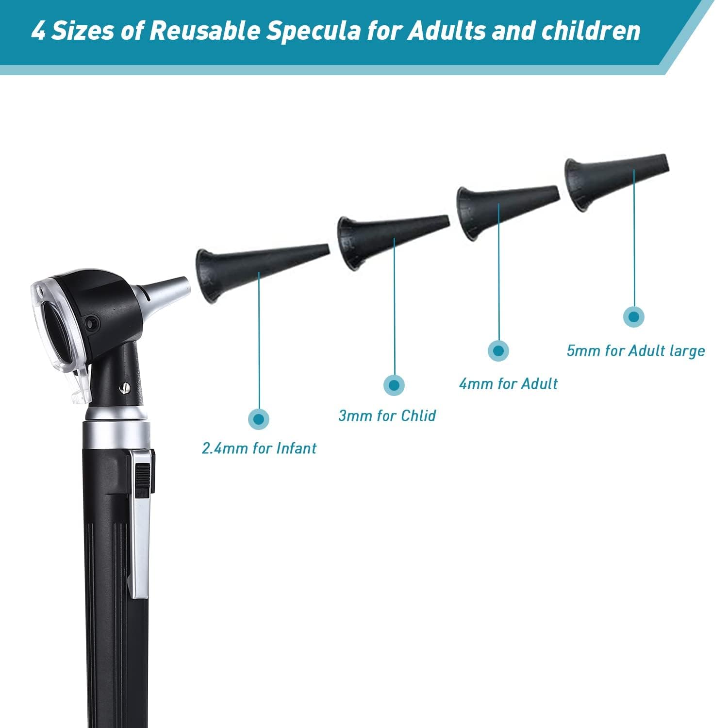 Optic Mini Pocket Otoscope Set | LED Ear Scope for Medical Diagnostic ENT | Portable Otoscope Ear Cleaner with 5 Speculum Tips | High-Precision LED Light | Professional & Home Use Optic Mini Pocket Otoscope Set | LED Ear Scope for Medical Diagnostic ENT | Portable Otoscope Ear Cleaner with 5 Speculum Tips | High-Precision LED Light | Professional & Home Use
