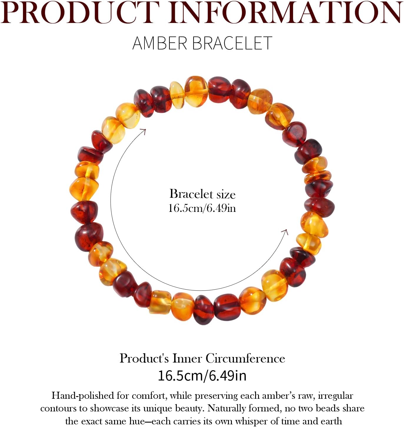 Amethyst Crystal Beaded Phone Wrist Strap and Amber Bracelet Natural Handmade for Women Jewelry Set - Image 3