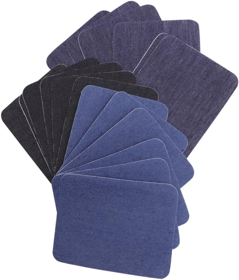 STOBOK 54pcs Adhesive Elbow Knee Patches for Clothing Repair Mending Stickers for Jeans Shirts Jackets and Projects