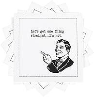 Vista 56 de Five Star Funny Snarky Quotes Servilletas de cóctel de algodón blanco 50 servilletas desechables de lujo con citas ingeniosas de bar