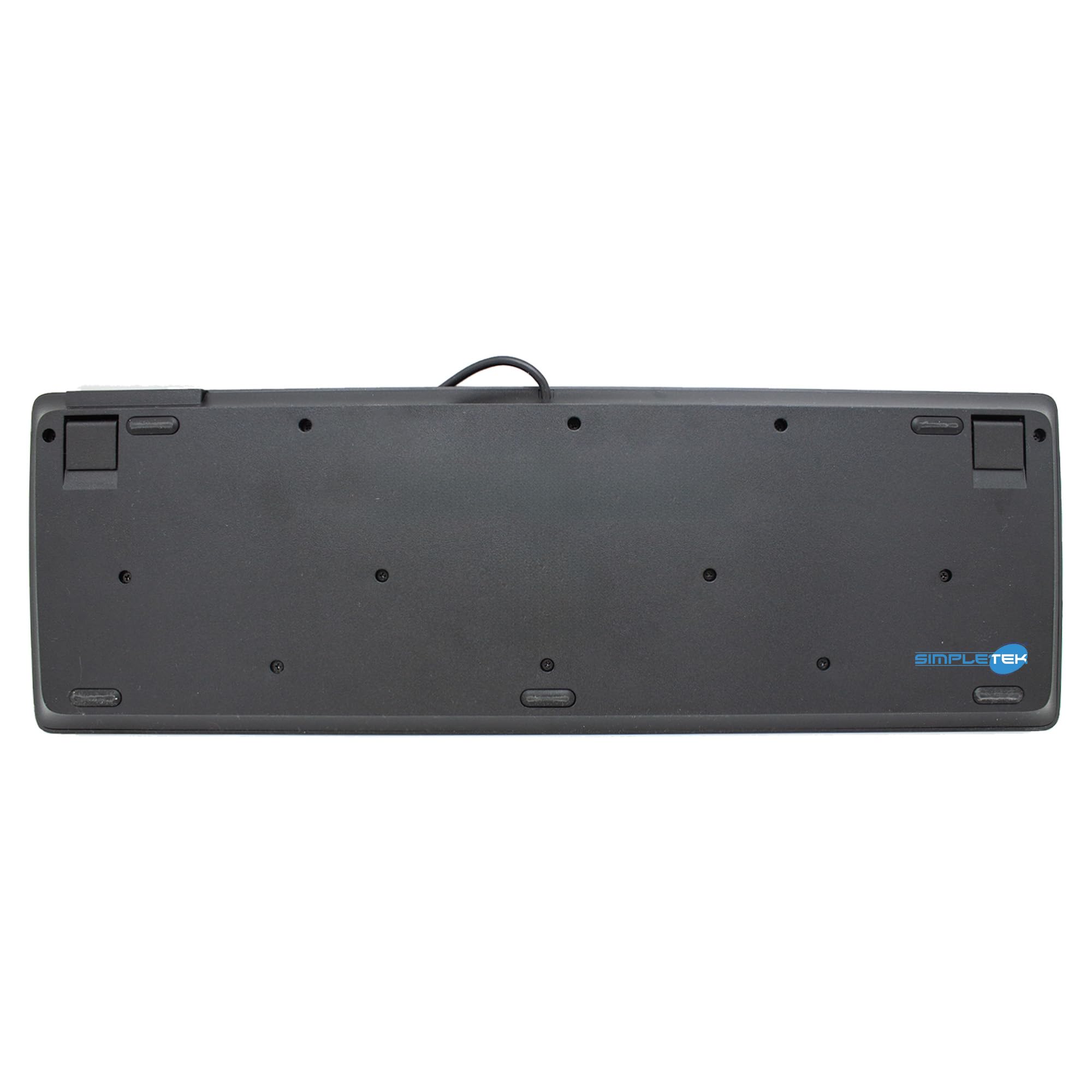 SIMPLETEK - Teclado con cable USB Business Slim - Con lector de tarjetas inteligentes integrado - Diseño Nórdico (NO/SE/DK/FI) - Perfil delgado