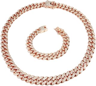 Cadena De Oro Rosa Para Hombre