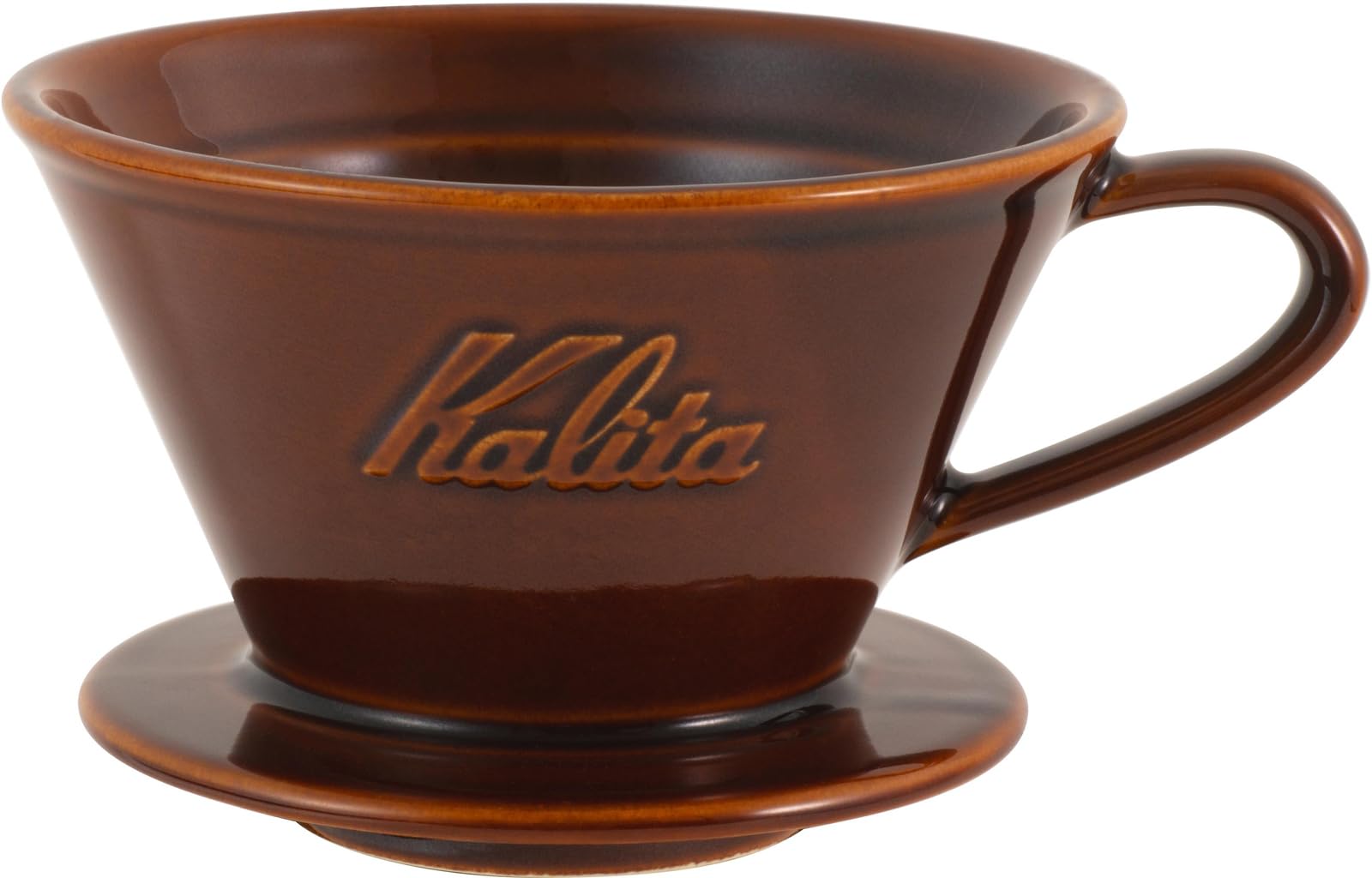 Kalita Wave 185 Mino Ware Ceramic Dripper Gloss Brown 2-4 Cup Japan
