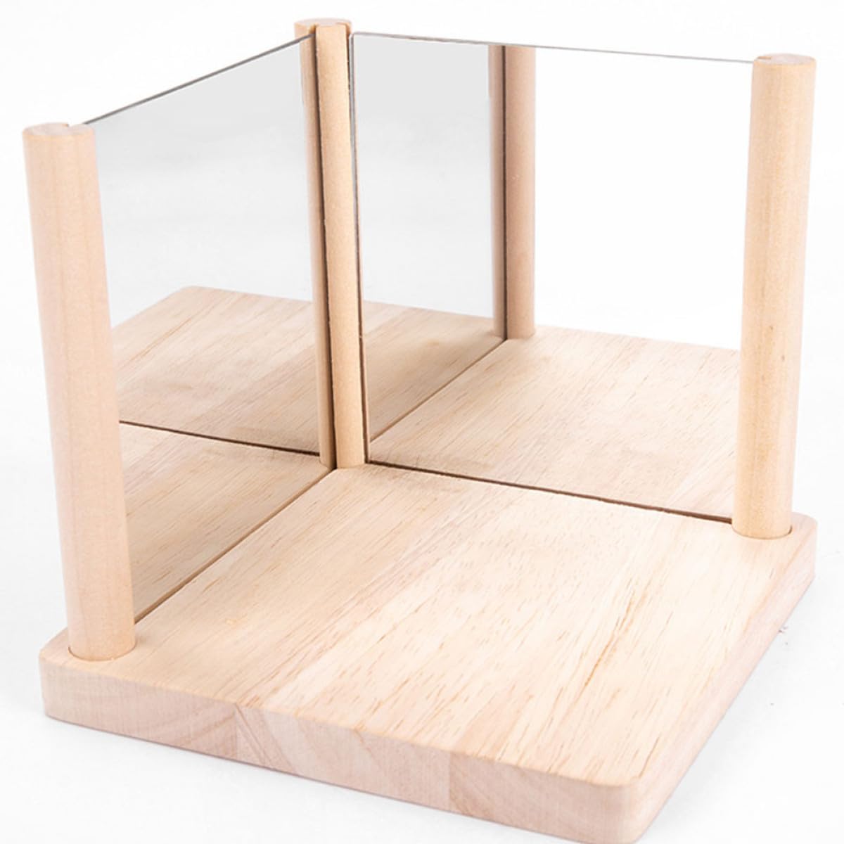 Juego de Bloques de Espejo para Niños, Juguete Cognitivo de Madera Maciza, Tamaño Pequeño, Entrenamiento Lógico y Desarrollo del Pensamiento Espacial, Adecuado para Aprendizaje