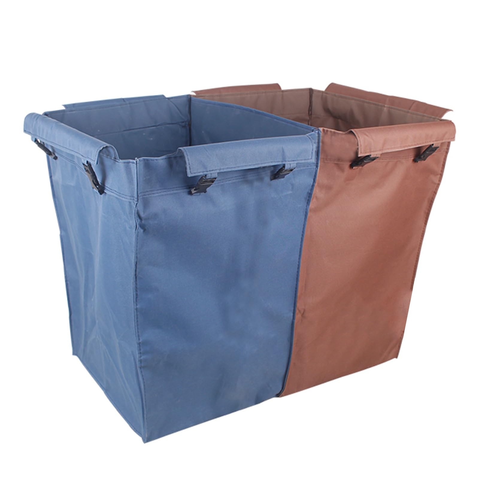 Bolsa para Carrito de Almacenamiento de Alta Resistencia, Impermeable y Fácil de Limpiar, Tela Oxford, Bolsa para Cesta Ropa Sucia Diseño de Separación y Diseño de Hebilla