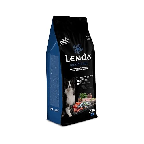 Lenda Grain Free Pescado y Krill 10kg - Pienso Hipoalergenico Alto en Carne Sin Cereales para Perros