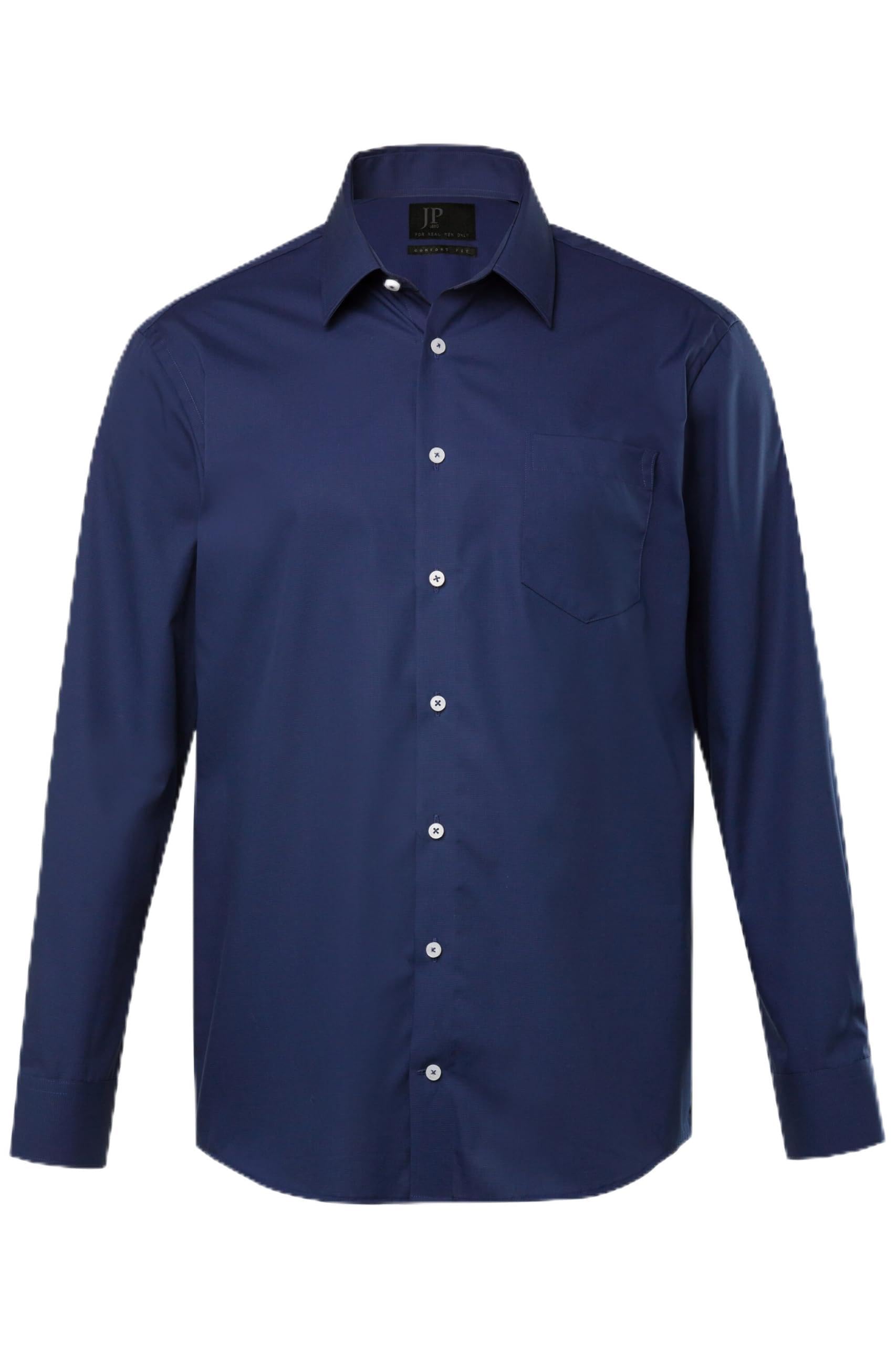 JP 1880 Men's Hemd, Business, Bügelfrei, Kentkragen, Langarm, Comfort Fit, Bis 8XL Shirts, Navy Blue
