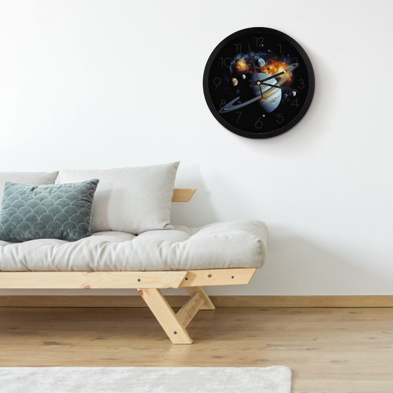 Amazon.com: GFLFMXZW 10 Inch Wall Clock Planet Jupiter Round Wall