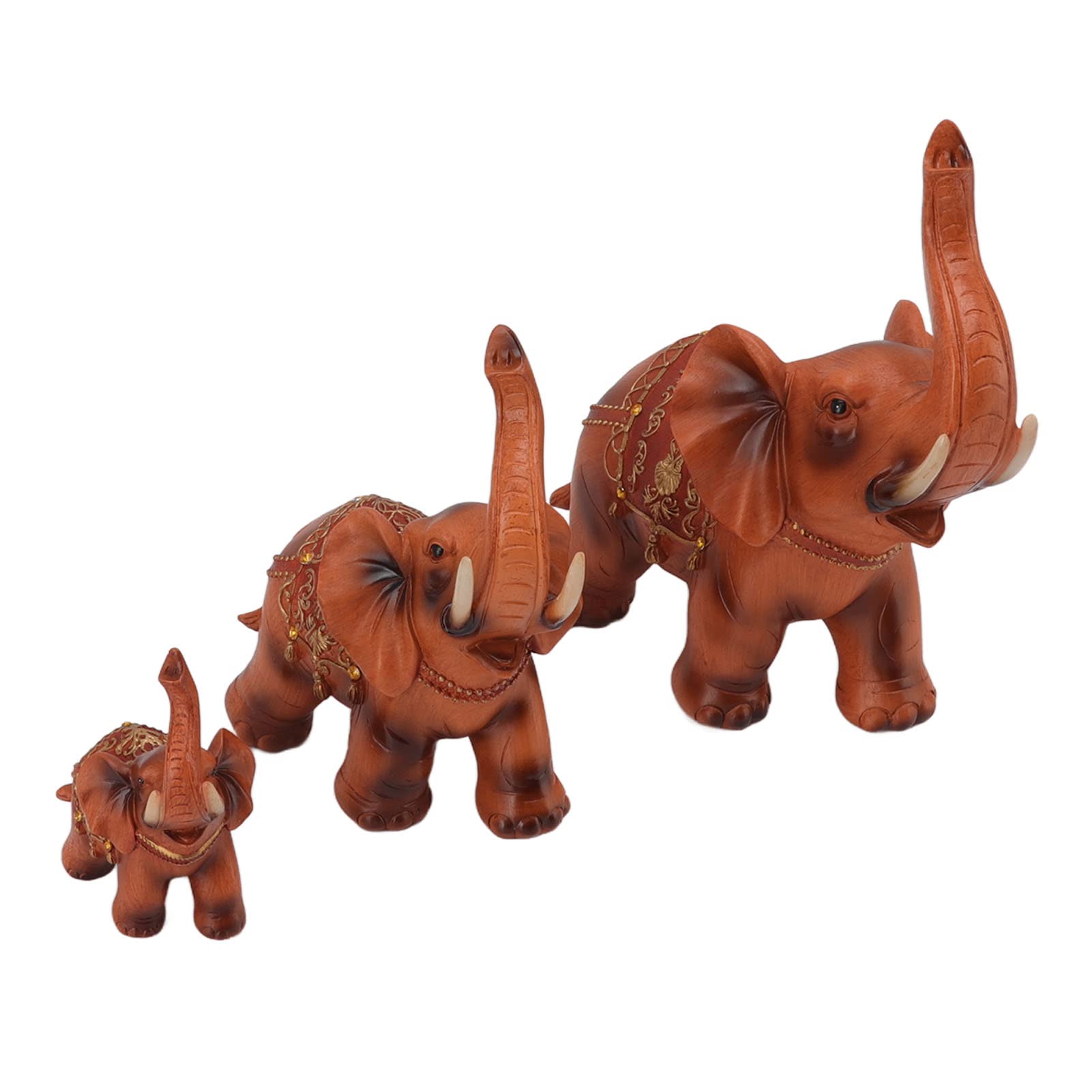 Lot de 4 figurines de chérubins en résine - Mini statues d'anges avec