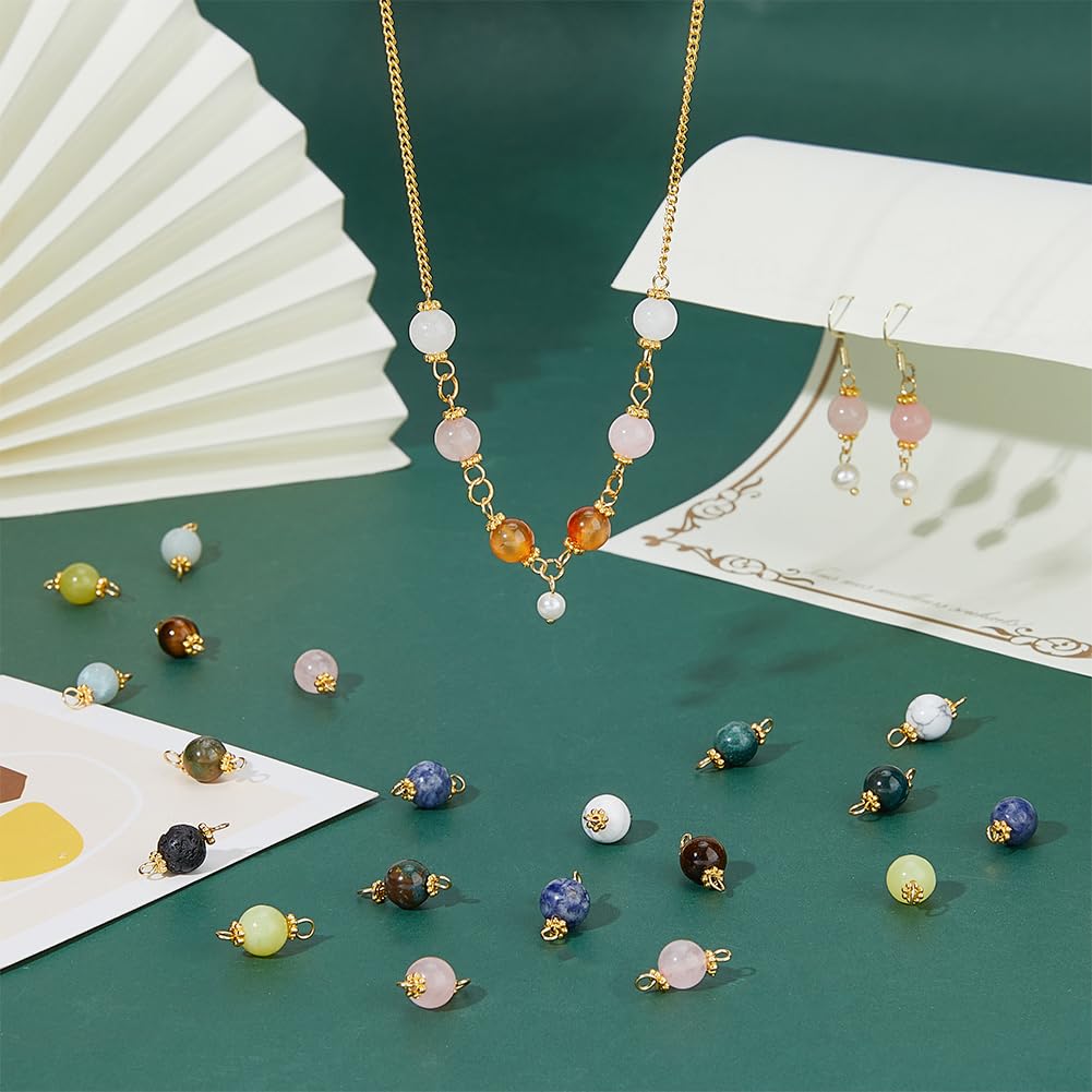 INITIALEN CHARMS MET EDELSTEEN - ATELIER POMME