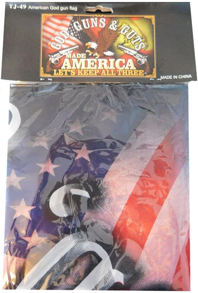 "Flags & Signs" God, Guns & Guts Made America Let's Keep Three 3x5 3'x5' Flag a-1-5810