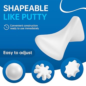 8 Pack White Seal Putty - Grade Waterproof Duct Sealant Clay, Fast Setting Repair Putty for Tight Drain Joints, Wall Cavities, Air Conditioning Pipe Openings & Air Leak Prevention