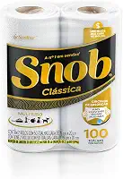 Snob Papel Toalha Multiuso Fd Branca Econom 100Fls - 2 Rolos