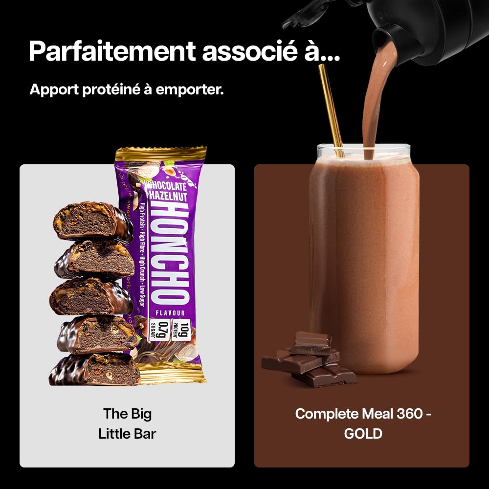 Protein Works | Complete Meal 360 - Gold, Chocolat Onctueux, 1kg | Substitut de Repas, Riche en Protéine & Fibres, Nutritionnellement Complet, 165 Bienfaits, 24 Vitamines & Minéraux, Oméga 3