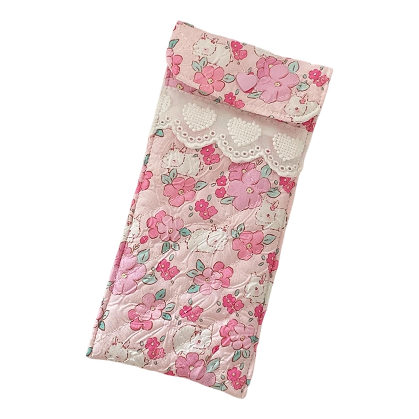 Jazuaiao Charm Cartoon Eyeglass Holder Padded Storage Pouches for Daily Use or Travel Soft Padded Eyeglasses Bag